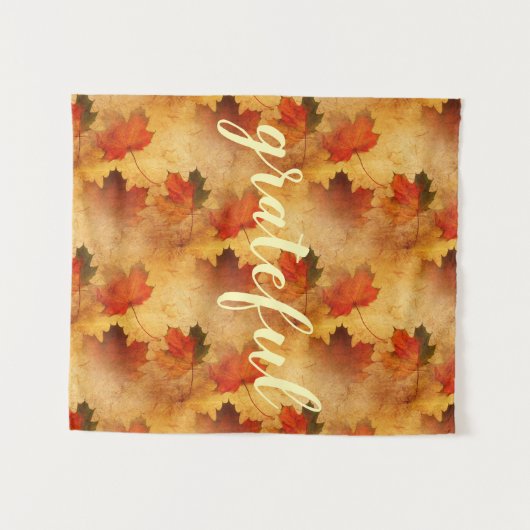 Autumn Erntedank Holiday Custom Wandteppich (Vorderseite (Horizontal))