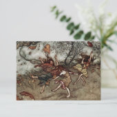 "Autumn Fairies" von Arthur Rackham Dankeskarte (Stehend Vorderseite)