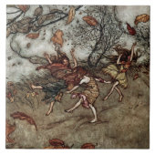 "Autumn Fairies" von Arthur Rackham Fliese (Vorderseite)