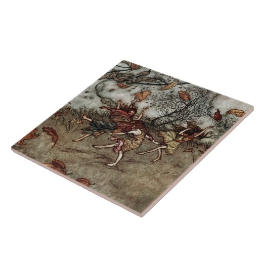 "Autumn Fairies" von Arthur Rackham Fliese (Seite)