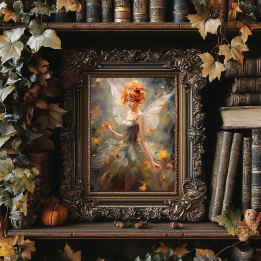 Autumn Fairy Art Poster