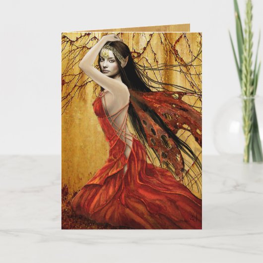 Autumn Fairy Card Karte (Vorderseite)