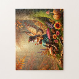 Autumn Fairy Enchanted Pumpkin Forest Puzzle