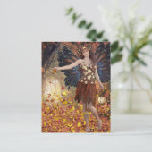 AUTUMN FAIRY FANTASY POSTCARD POSTKARTE (Stehend Vorderseite)