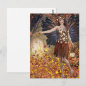 AUTUMN FAIRY FANTASY POSTCARD POSTKARTE (Vorne/Hinten)