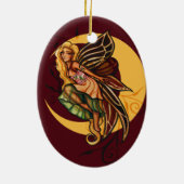Autumn Fairy Keramik Ornament (Hinten)