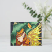 Autumn Fairy Postcard Postkarte (Stehend Vorderseite)