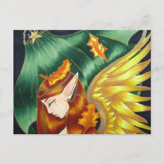 Autumn Fairy Postcard Postkarte