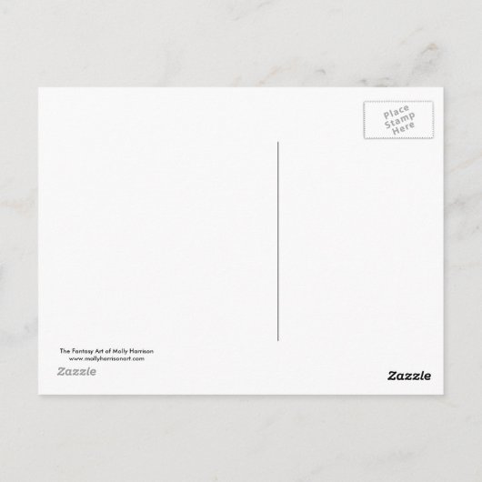 Autumn Fairy Postcard von Molly Harrison Postkarte (Rückseite)