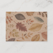 Autumn Fairy Woodland Begleitkarte (Rückseite)