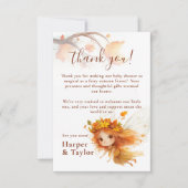 Autumn Fairy Woodland Dankeskarte (Vorderseite)