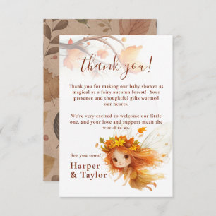 Autumn Fairy Woodland Dankeskarte