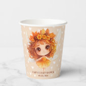 Autumn Fairy Woodland Pappbecher (Rückseite)