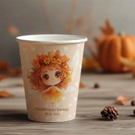 Autumn Fairy Woodland Pappbecher