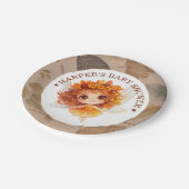 Autumn Fairy Woodland Pappteller (Schrägansicht)