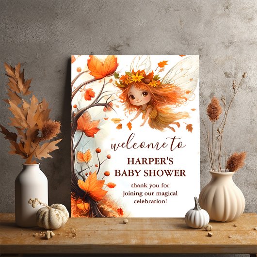 Autumn Fairy Woodland Poster