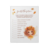 Autumn Fairy Woodland rät den Preis Notizblock (Rotiert)