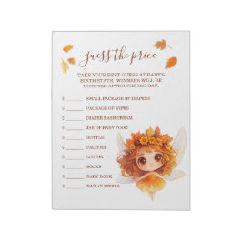 Autumn Fairy Woodland rät den Preis Notizblock
