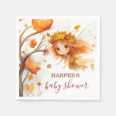 Autumn Fairy Woodland Serviette (Vorderseite)