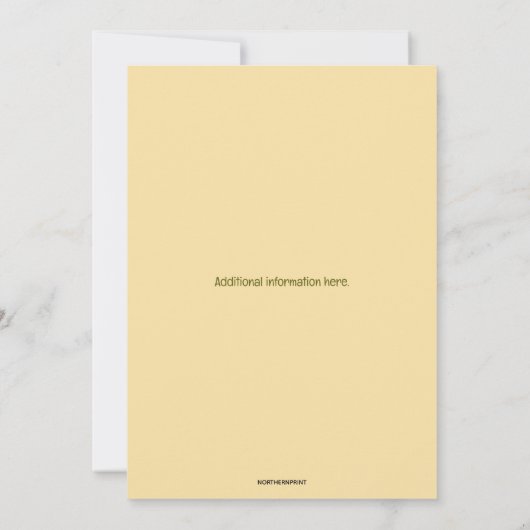 Autumn Fall Birthday Einladung (Rückseite)