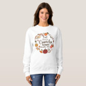 AUTUMN FALL BREEZE CRUNCHY BLÄTTER PUMPKIN BITTE SWEATSHIRT (Vorne ganz)