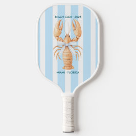 Autumn - Fall Coastal Chic Beach Club Pickleball Schläger