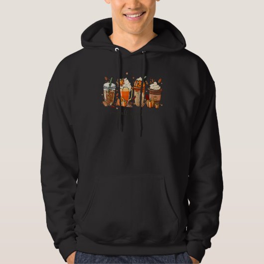Autumn Fall Coffee Spice Latte Cups Fall Y'all Tha Hoodie (Vorderseite)