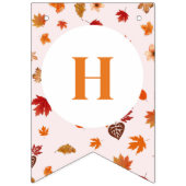 Autumn Fall Floral Happy Birthday Wimpelkette (Erste Fahne)