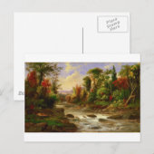 Autumn Fall Forest River Robert Duncanson Destiny Postkarte (Vorne/Hinten)