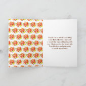 Autumn Fall Harvest Baby Shower Dankeskarte (Innenseite)