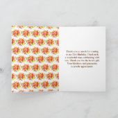 Autumn Fall Harvest Birthday Dankeskarte (Innenseite)