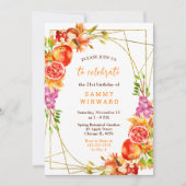 Autumn Fall Harvest Birthday Einladung (Vorderseite)