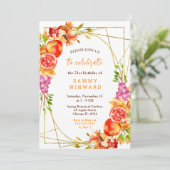 Autumn Fall Harvest Birthday Einladung (Stehend Vorderseite)