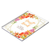 Autumn Fall Harvest Birthday Guest Book Notizblock (Linke Seite)
