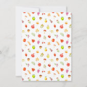 Autumn Fall Harvest Birthday Party Dankeskarte (Rückseite)