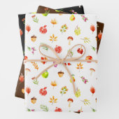 Autumn Fall Harvest Pattern Geschenkpapier Set (Beispiel)