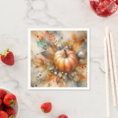 Autumn Fall Harvest Pumpkin Serviette (Beispiel)