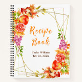 Autumn Fall Harvest Recipe Book Notizblock (Vorderseite)