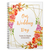 Autumn Fall Harvest Wedding Planner Notizblock (Vorderseite)