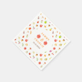 Autumn Fall Harvest Wedding Serviette (Ecke)