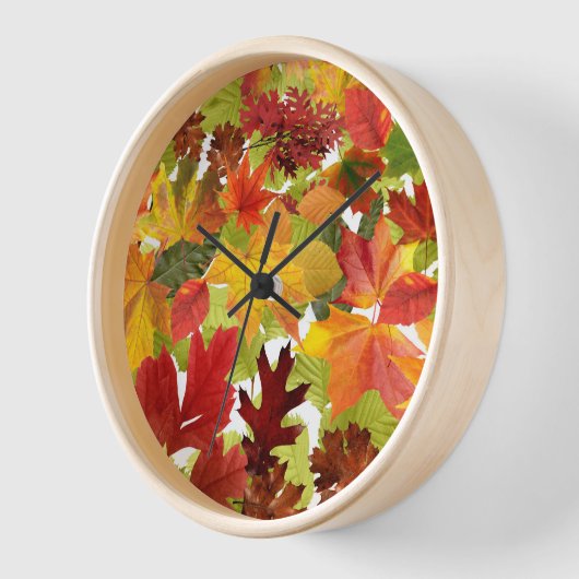 Autumn Fall Leaves  Uhr (Winkel)