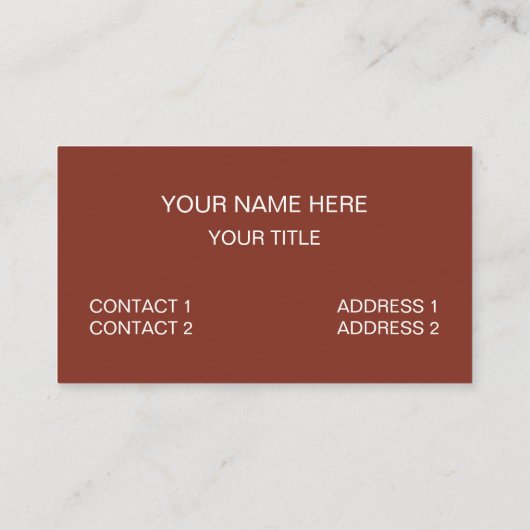 Autumn Fall Leaves Visitenkarte (Rückseite)