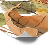 Autumn Fall Service Price Menu Custom Printed Poster (Ecke)