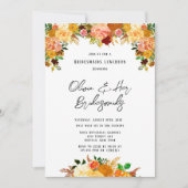 Autumn Fall Spice Peony Bridesmaids Luncheon Einladung (Vorderseite)