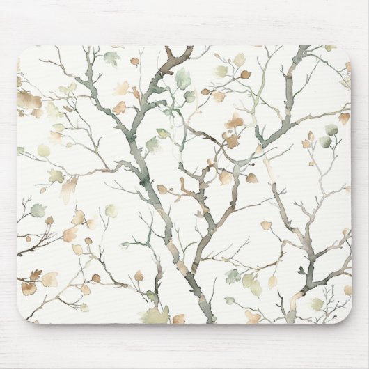 Autumn Fall Tree Leaves Mousepad (Vorne)