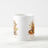 Autumn Farm Animals Pumpkin Watercolor Personali Kaffeetasse (Mittel)