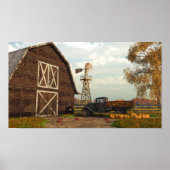 Autumn Farm Scene Print Poster (Vorne)