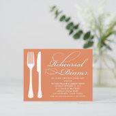 AUTUMN FLATWARE | PROBE DINNER INVITE EINLADUNGSPOSTKARTE (Stehend Vorderseite)
