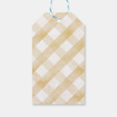 Autumn Flopsy Bunny Baby Showmarke Geschenkanhänger (Rückseite)