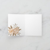 Autumn Floral Brautparty Vielen Dank (Innenseite)